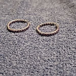 Ameythst Hoop Earrings